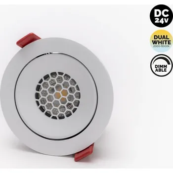 Nástěnné svítidlo Kama Lights Bodovka 24V Dual White D105 12W, bílá