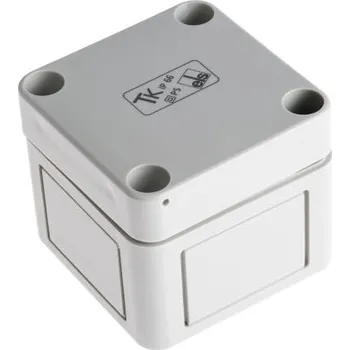 Elektroinstalační krabice Skříň, řada: TK PS IP66 barva Šedá Polystyren 65 x 65 x 57mm