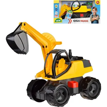 Hračka LENA Auto Bagr Giga Trucks žluto-černý plast 80cm na písek v krabici | 31