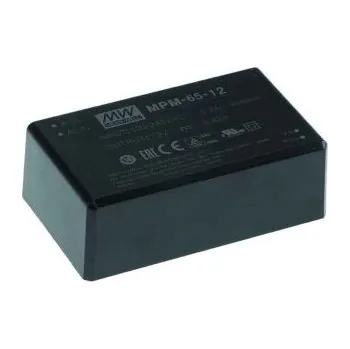 spínaný zdroj Spínaný napájecí zdroj 65W, počet výstupů: 1, výstup: 12V dc 3.75A Ano MPM-65 MEAN WELL