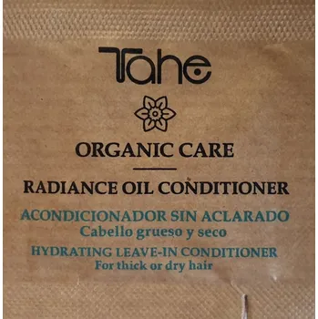 Vlasová regenerace TAHE Tester Radiance oil kondicioner ORGANIC CARE na pevné a suché vlasy (2 ml)