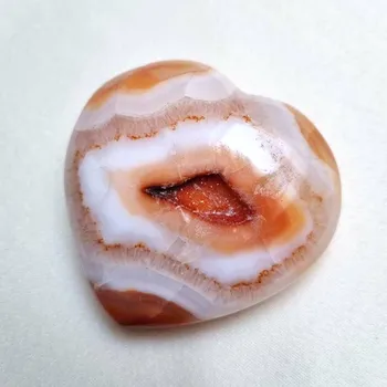 Přírodní kámen Karneol srdce Madagaskar, 140 g Přírodní minerály, krystaly