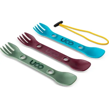 Příbor Sada příborů UCO Mini Spork 3 ks zelená, fialová, modrá