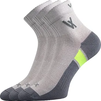 Pánské ponožky VOXX Ponožky bavlněné sportovní NEO světle šedé (3&nbsp;páry) 43-46 101650