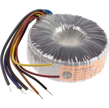 Transformátor Toroidní transformátor, počet výstupů: 2, sekundární napětí: 2 x 30V ac, Kabely, 105 (Dia.) x 42mm