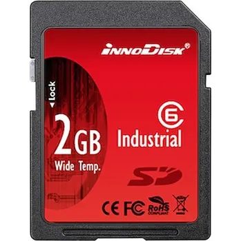 Paměťová karta Karta SD SD 2 GB Ano SLC InnoDisk, řada: Industrial -40 → plus 85°C 32x