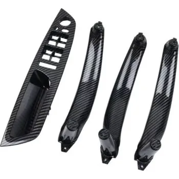 Dveřní kování Sada karbonových dveřních klik, madlo, rukojeť pro BMW X5 E70 X6 E71 E72 - carbon