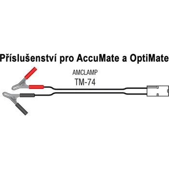 Nabíječka autobaterie Tecmate TM-74 kleštičky - příslušenství k Accumate a Optimate