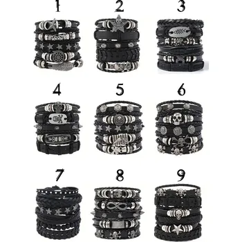 Šperk Sada 6ks náramků Punk Rock, Ostatní, skladem