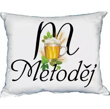 Dekorativní polštářek Moon River METODĚJ polštář s pánským jménem velikost 30x40 cm