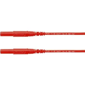 Měřicí kabel Zkušební vodič, Červená, délka kabelů: 1m, PVC, úroveň kategorie: CAT III, CAT III 1000V