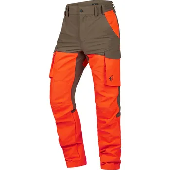 Stagunt Trackeasy Blaze Uni – Lovecké kalhoty, zeleno-oranžové Velikost: 44, Velikost UNI: M/L