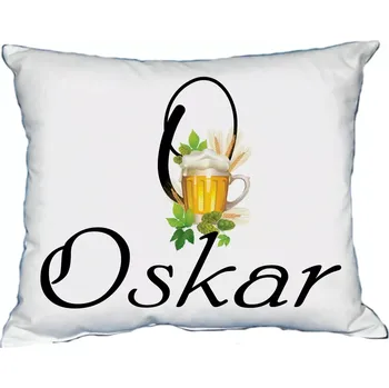 Dekorativní polštářek Polštář s pánským jménem OSKAR (polštář se jménem OSKAR)