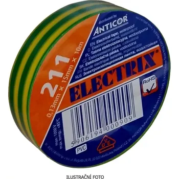 elektroizolační páska NAPRO 15x10 zelenožlutá