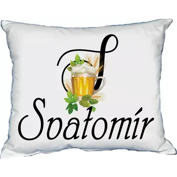 Dekorativní polštářek Polštář s pánským jménem SVATOMÍR (polštář se jménem SVATOMÍR)