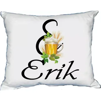 Dekorativní polštářek Moon River ERIK polštář s pánským jménem velikost 30x40 cm (polštářek pánské jméno )
