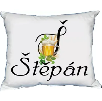 Dekorativní polštářek Moon River ŠTĚPÁN polštář s pánským jménem velikost 30x40 cm