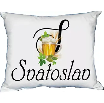 Dekorativní polštářek Moon River SVATOSLAV polštář s pánským jménem velikost 30x40 cm (polštář se jménem SVATOSLAV)
