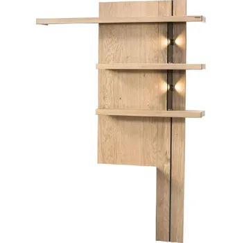 Obývací stěna Policový panel dub bianco NAPOLI 34