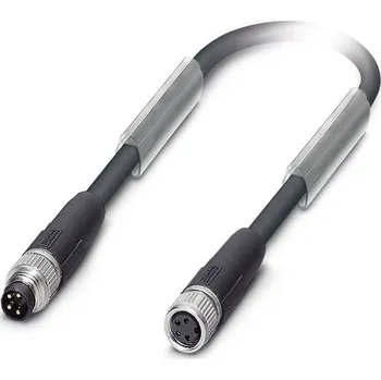 Phoenix Contact SAC-4P-M 8MS/ 2,0-950/M 8FS datový zástrčkový konektor pro senzory - aktory, upravený, 1543359, piny: 4, 2.00 m, 1 ks
