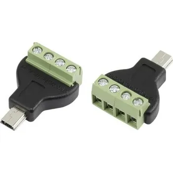 USB hub Konektor Mini USB, řada: CLB-JL typ Mini USB B, Samec, Kabelová montáž, 5 V DC, 1.5A CIE