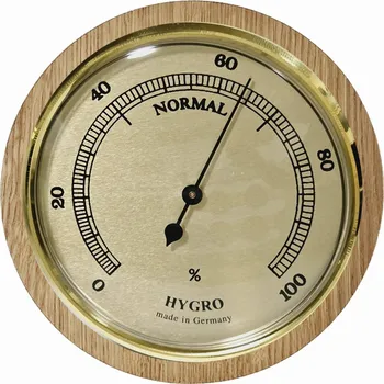 Barometr KUBRi 0242BASIC - vlhkoměr osazený v dubovém dřevě