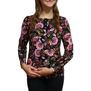 Dámská halenka Halenka Sabatti s květinovým vzorem a knoflíky Velikosti Sabatti: 50