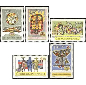 Sběratelství Světová výstava poštovních známek PRAGA 1962 - čistá - č. 1263-1267