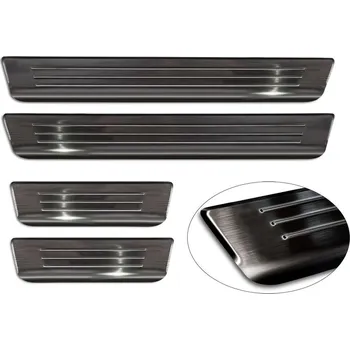 Lišta karosérie Ochranné kryty prahů, Volvo S60 III, 2018-2024, Black (AV217028)