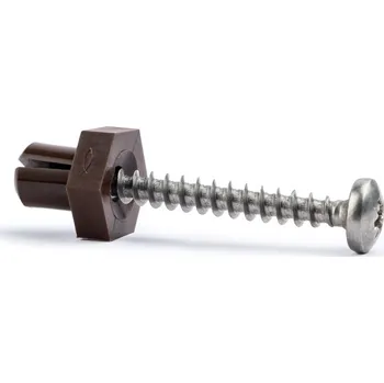 Hmoždinka s nerezovým vrutem pro montáž plotovek - FISCHER P 9 K