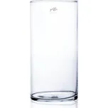 Váza CYLI válcovitá ruční výroba skleněná d15x30cm