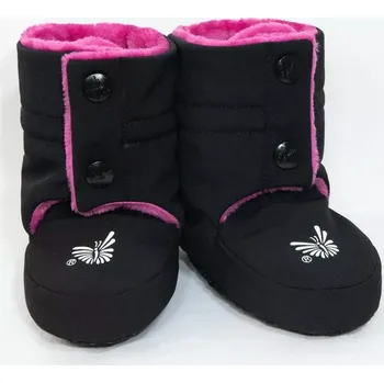 ESITO Softshellové capáčky Wintry černá/malinová velikost 1 - délka stélky 11 cm