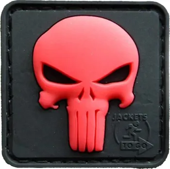 Nášivka 101 Inc. Company Nášivka na suchý zip Punisher Red (plast 3D) - red (101 INC)