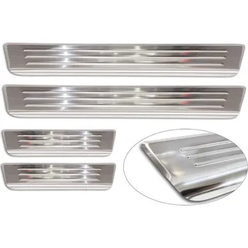 Lišta karosérie Ochranné kryty prahů, Volvo S60 III, 2018-2024, Silver (AV217027)