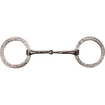 Udidlo pro koně Metalab Udidlo stihlové jednou lomené Flat Ring Metalab, westernové, 12,5 cm