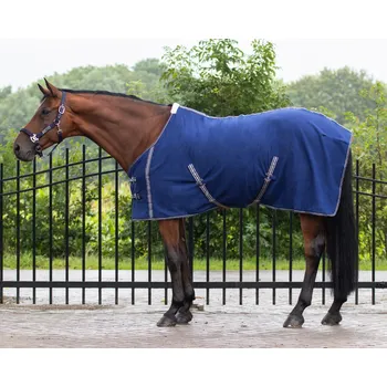 Deka pro koně Q-essentials Deka odpocovací Basic Q-essentials, blue Délka zad: 175 cm