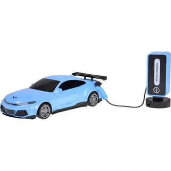 Modelářství Auto na dálkové ovládání + nabíjecí stanice, modré