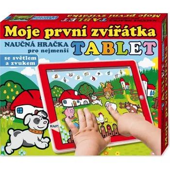 Tablet naučný interaktivní Moje první zvířátka 24x19cm na baterie