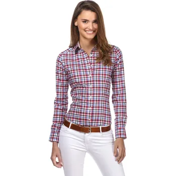 Dámská halenka Dámská košile červená kostka Vincenzo Boretti 795RD Velikost: L / 40 / 08 / 12