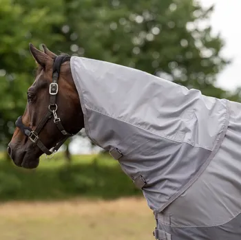 Deka pro koně BUSSE Díl krční k dece Rainfly BUSSE, proti hmyzu, nepromokavý, grey Délka zad: M