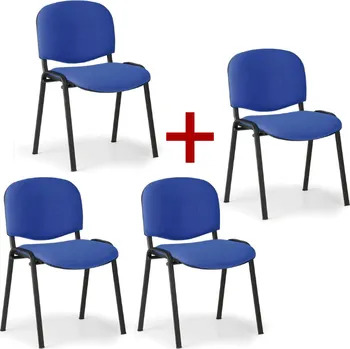 Jednací židle Konferenční židle VIVA 3+1 ZDARMA, modrá