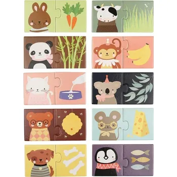 A Little Lovely Company Dětská skládanka Zvířecí svačinky