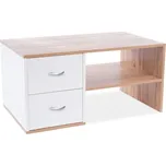 Eoshop Konferenční stolek MAGDA dub wotan/bílá mat