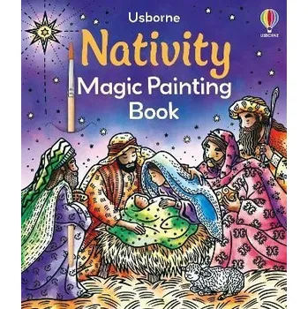 Cizojazyčná kniha Nativity Magic Painting Book