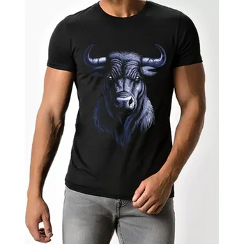 Pánské tričko Tričko s buvolem , buvol , býk 4XL (Trička Moon River)