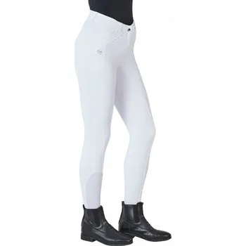 Jezdecké kalhoty BUSSE Rajtky Zaya BUSSE, s gripem, dámské, bílé 36