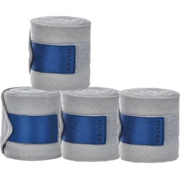 Ochrana nohy a ocasu BUSSE Bandáže Classic Satin BUSSE, 4 ks, 2,5/3,5 m, grey/navy 250 cm
