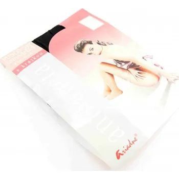 Dámské punčochy Samodržící punčochy s krajkou Antoaneta - černé - velikost 25