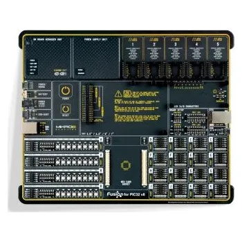 Vývojová deska Vývojová deska, PIC, 32 bitů, PIC32, Fusion for PIC32 v8 with PIC32MX795F512L, Vývojová deska