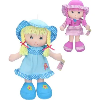 Panenka Panenka baby látková textilní Jůlinka zpívá česky hadrová na baterie CZ Zvuk PLYŠ | 19 40 cm Zelená